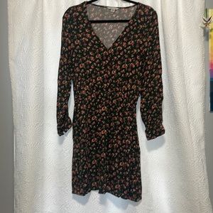 AE Long Sleeve Mini Floral Dress